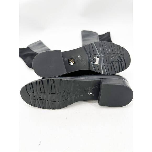 Stuart Weitzman Langdon Black Leather Over The Knee Tall Boots Size 7.5B - Picture 3 of 7